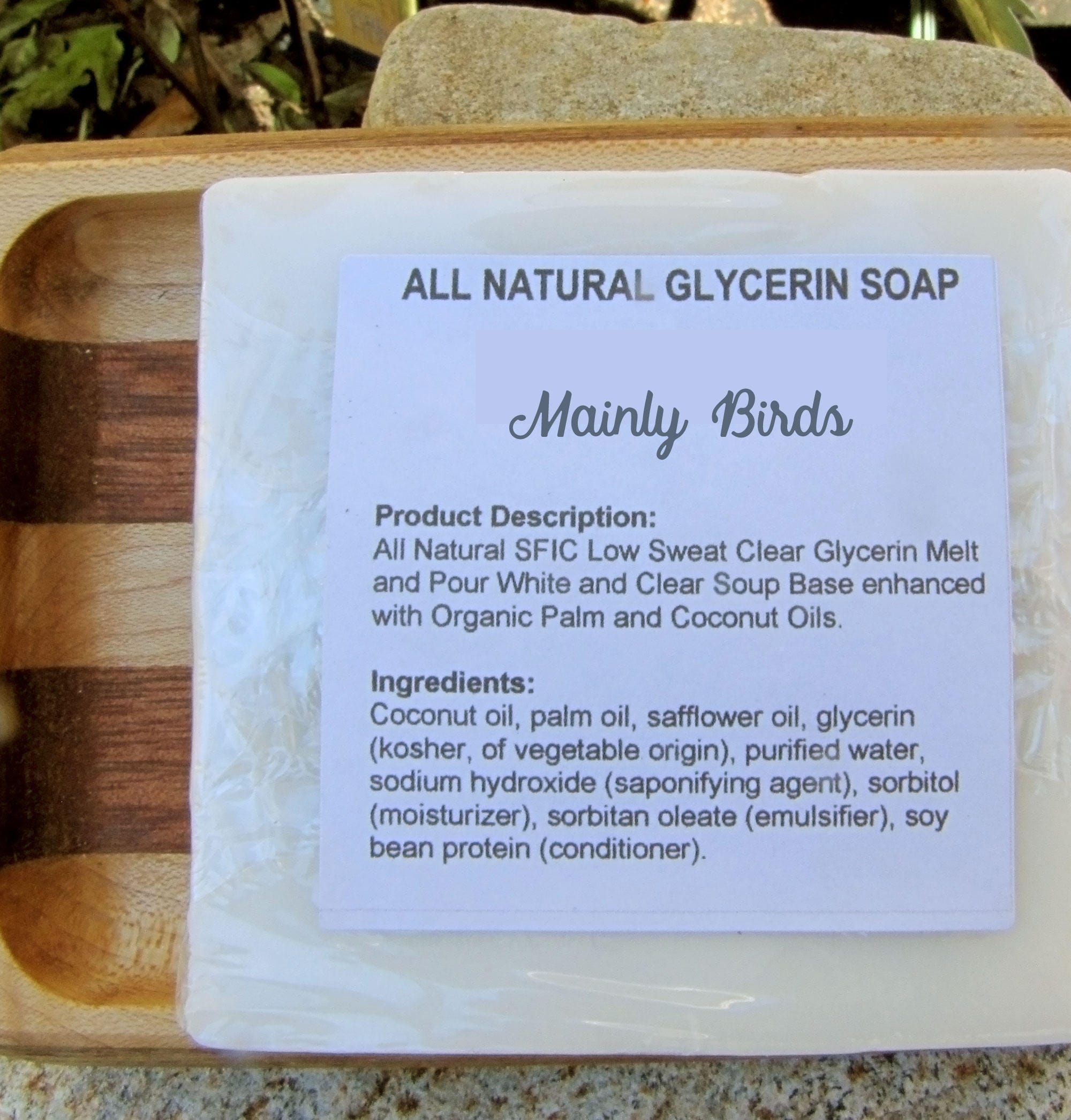 Bird Soap Set – Chickadee, Cardinal, Hummingbird, Cedar Waxwing, Seagull – Organic & Vegan