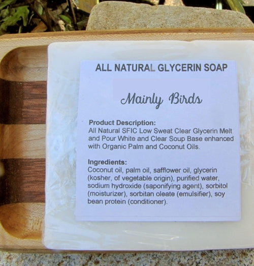 Black-Capped Chickadee Soap – Handcrafted Vegan Bar